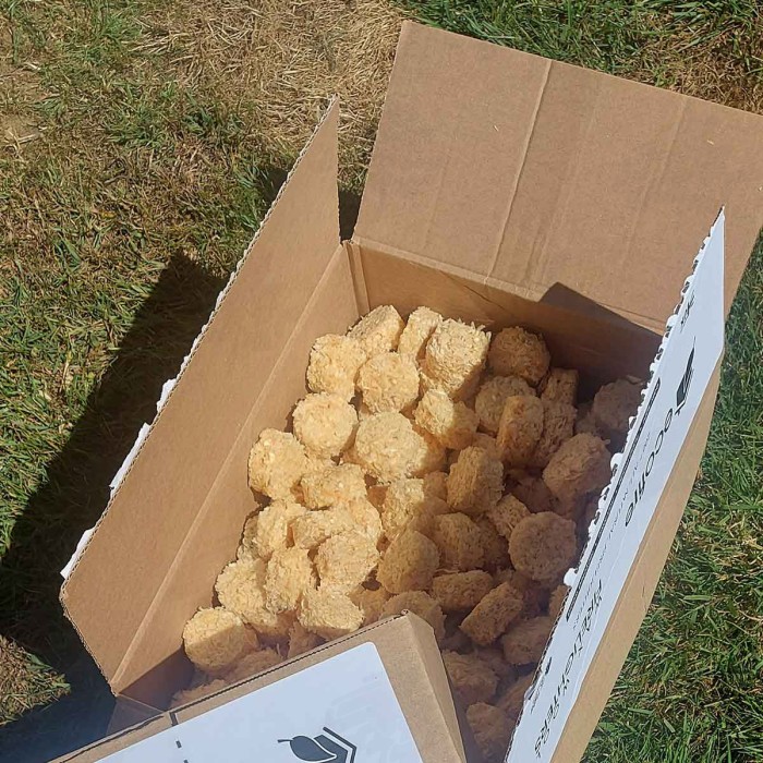 Box of 100 Ecofire Wax Wool Firelighters