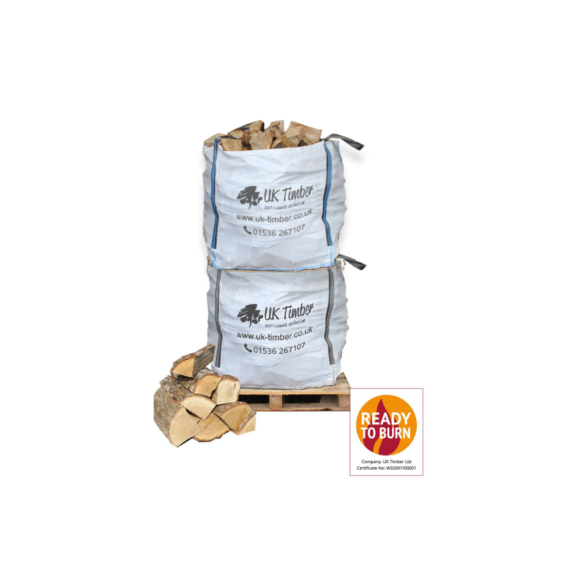 1 ton best sale kiln dried logs