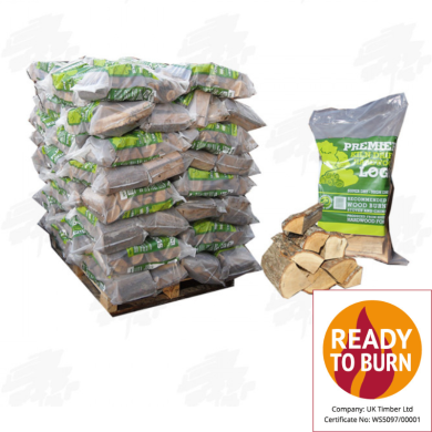 80 Bags of Premier Kiln Dried Hardwood Firewood 80 Bags of Premier Kiln Dried Hardwood Firewood