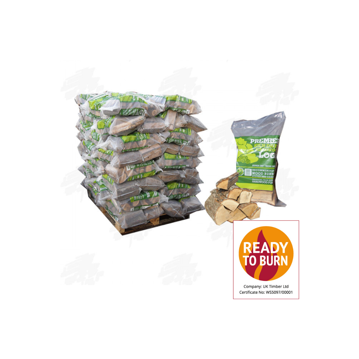 80 Bags of Premier Kiln Dried Hardwood Firewood 80 Bags of Premier Kiln Dried Hardwood Firewood