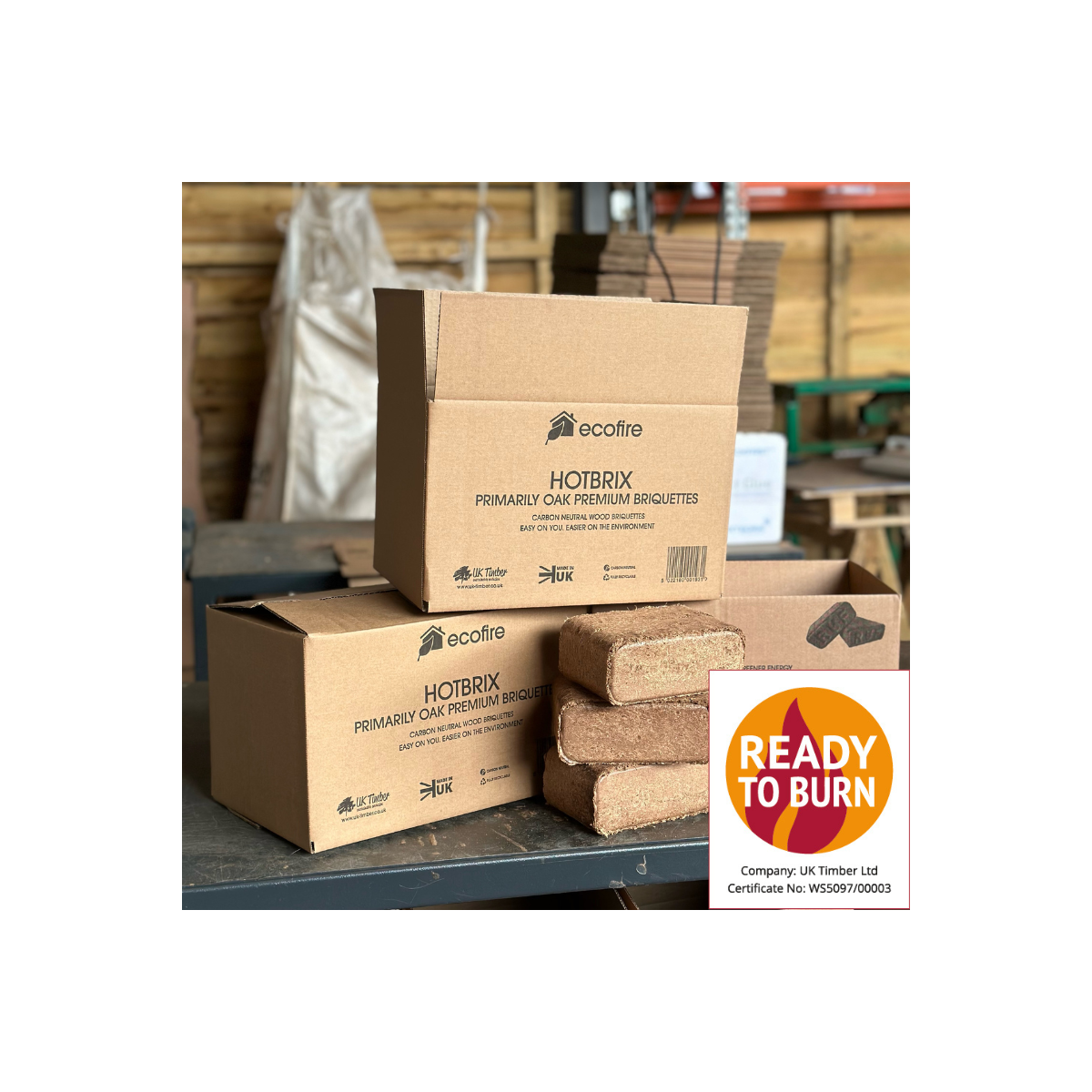 Buy 96 Boxes of Ecofire HotRods and HotBrix Mixed - FREE DELIVERY Online -  UK Sleepers