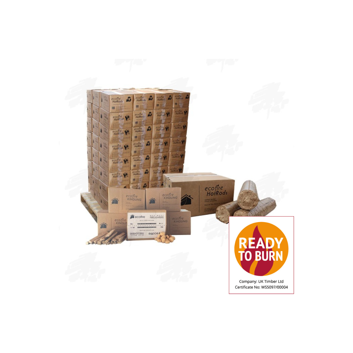 Single Box of Ecofire HotRods  Buy Wood Briquettes Online from the Experts  at UK Timber