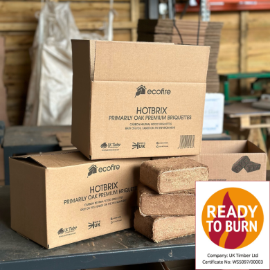 Ecofire HotBrix Briquettes 48 Box Package Ecofire HotBrix Briquettes 48 Box Package