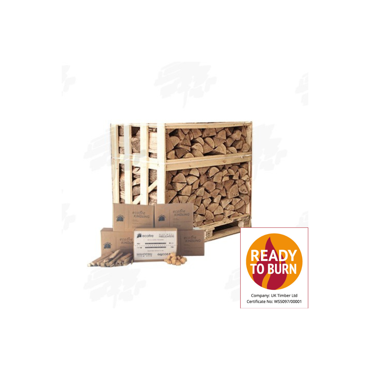 Buy Large Kiln Dried Oak Hardwood Firewood Crate Package Online UK