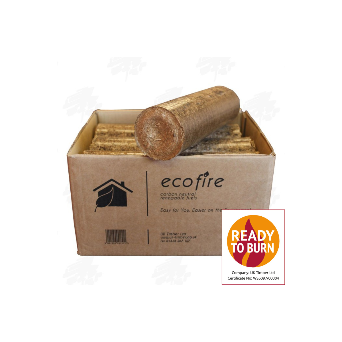 Ecofire Boxed HotRods Hardwood Briquettes - FREE DELIVERY Ecofire Boxed HotRods Hardwood Briquettes - FREE DELIVERY