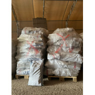 Sacks of BRITEBURN Hazelnut Shell Pini Kay Briquettes