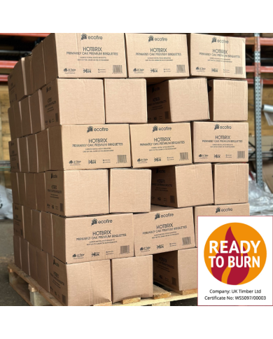 Full Tonne Ecofire Boxed HotBrix Briquettes - Multi Buy Discount! Full Tonne Ecofire Boxed HotBrix Briquettes - Multi Buy Discount!